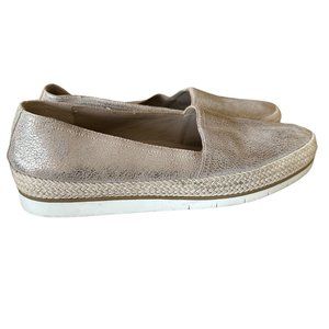 Donald Pliner Palm Soft Metallic Leather Espadrilles 9.5